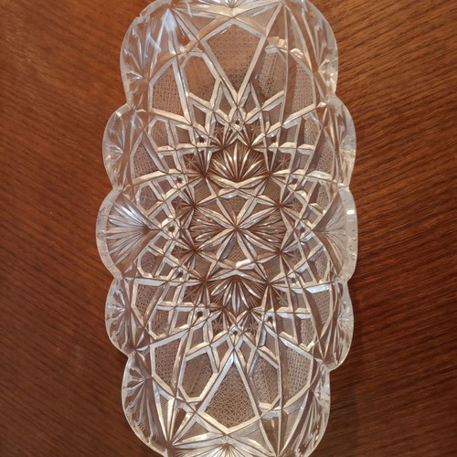 Crystal Antique Cut Bowl Made of Clear Crystal