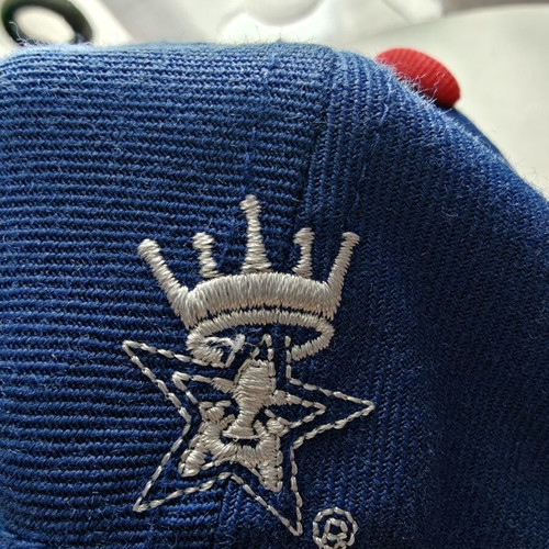 Obey Jockey Snapback Hat like new, adjustable, blue and red