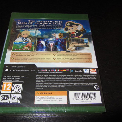 Tales of Vesperia Definitive Edition Xbox One καινούργιο σφραγισμένο