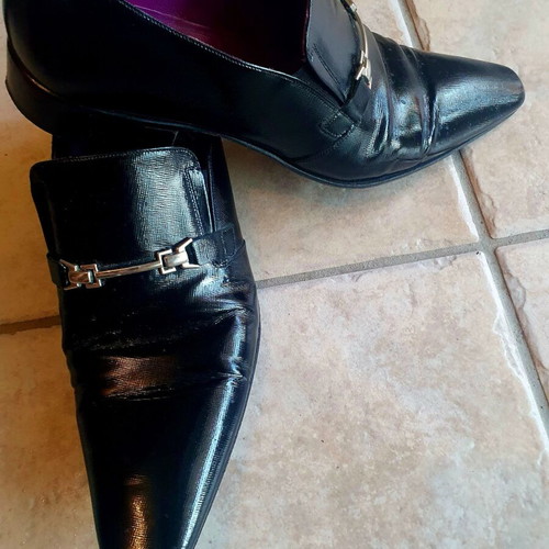 Perlamoda men's dress shoes like new, size 43, black