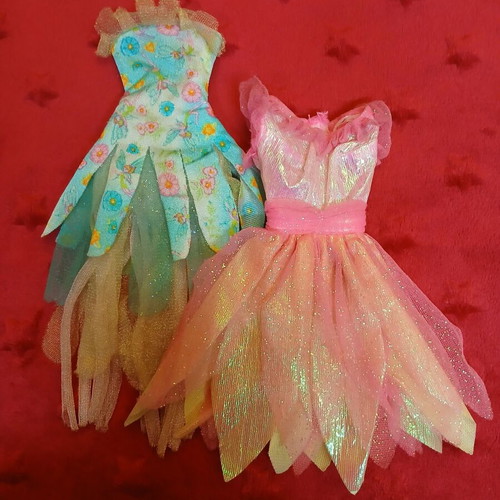 Barbie doll dresses, set of 2 fairy dresses