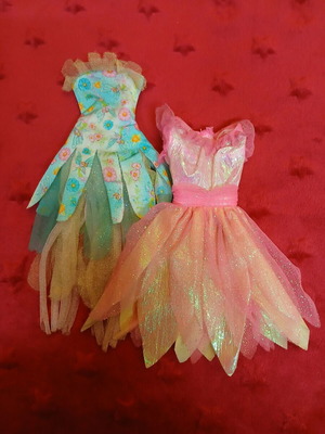 Barbie doll dresses, set of 2 fairy dresses