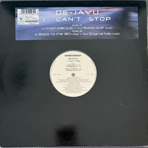 De-Javu I Can't Stop vinyl record used
