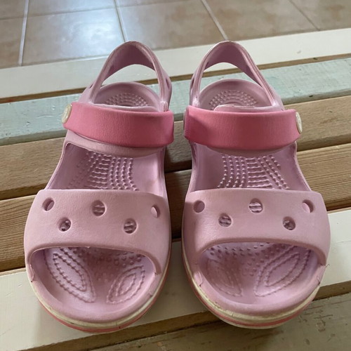 Crocs κοριτσίστικα μεταχειρισμένα, νούμερο 24-25, ροζ πέδιλα