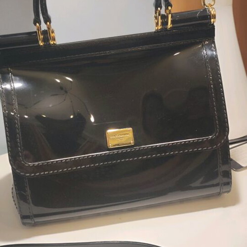 Dolce and Gabbana rubber bag used, black
