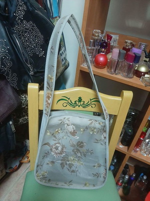 Shoulder bag new, transparent with inner pocket and double zipper