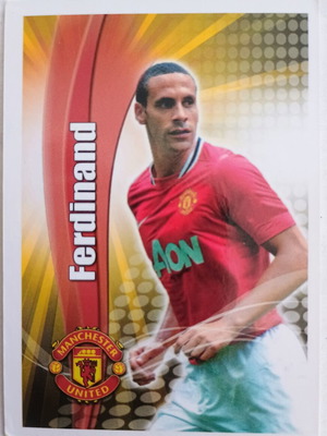 Rio Ferdinand Manchester United collectible card Golden Series Champion League Players 2012