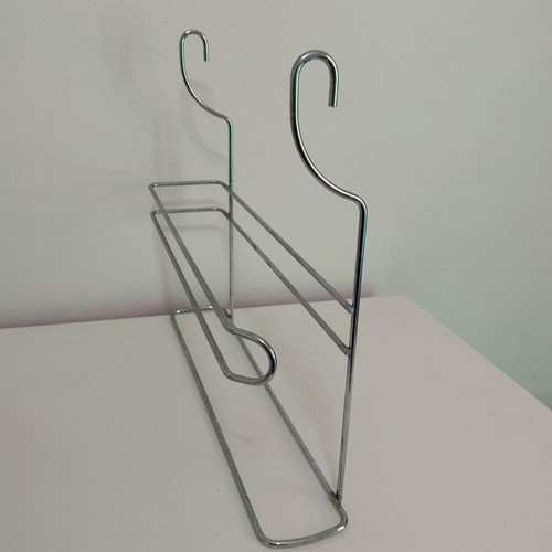 Metal Hanging Shelf used, silver color, 34x16x30 cm