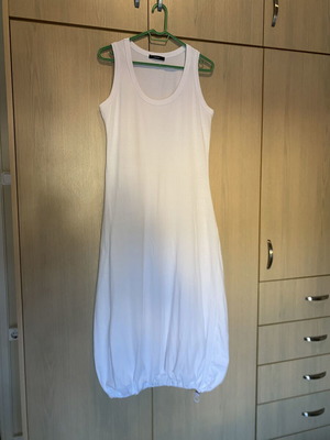 Λευκό βαμβακερό φόρεμα Lumina τύπου tank top, σαν καινούργιο, μέγεθος M
