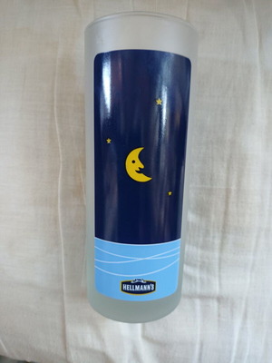 Hellmann's promotional tubular glass cup like new