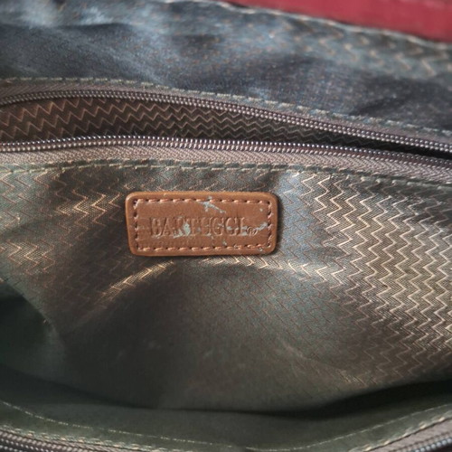 Bartuggi red vintage shoulder bag used with silver feet