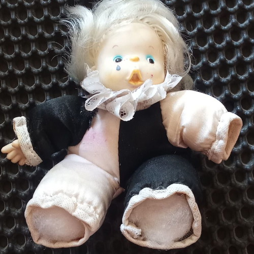 Mini vintage doll The Baby Clown used with missing hand