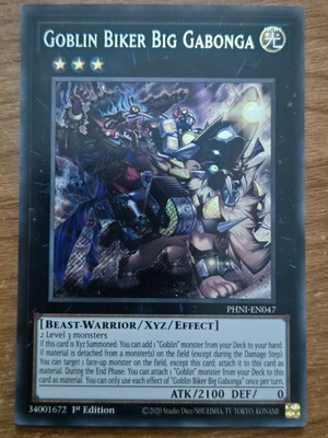 Goblin Biker Big Gabonga PHNI Near Mint Secret Rare 1st Edition
