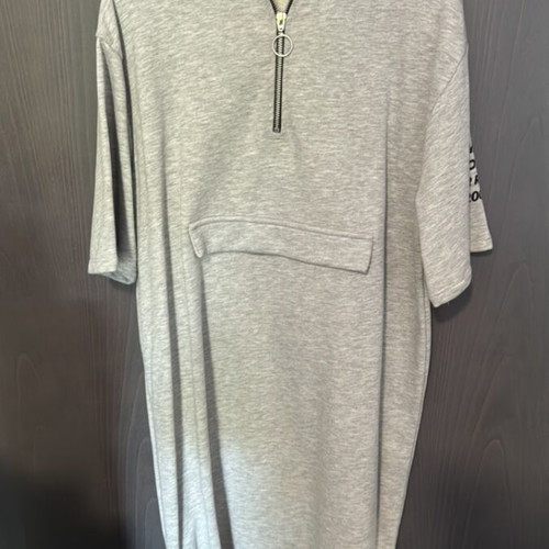 Zara grey cotton dress like new
