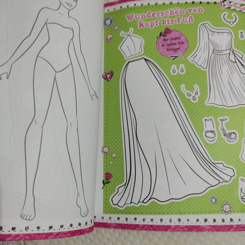 Barbie magazine with patterns in German