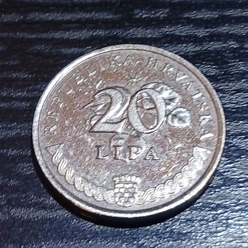 Croatia 20 lipa coin 1995 like new