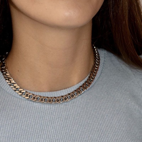 Chain new, silver, stainless steel