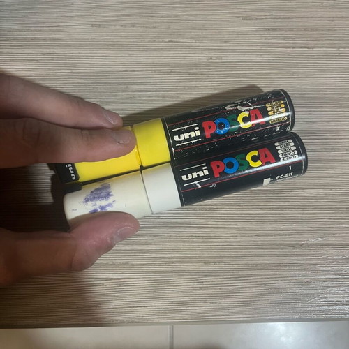 Posca used permanent markers, set of 2 large