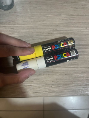 Posca used permanent markers, set of 2 large