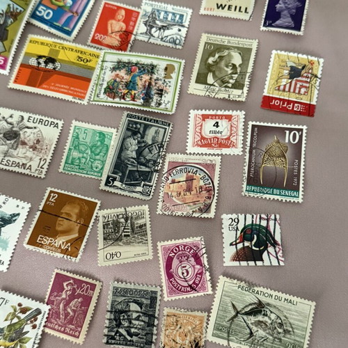 Lot of 5 used stamps