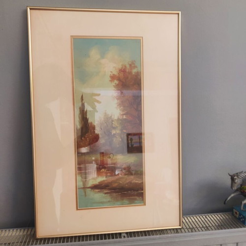 Oil paintings by Tasos like new, framed set or single
