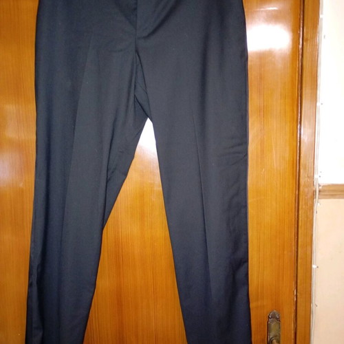Zara men's pants new, black with satin trim