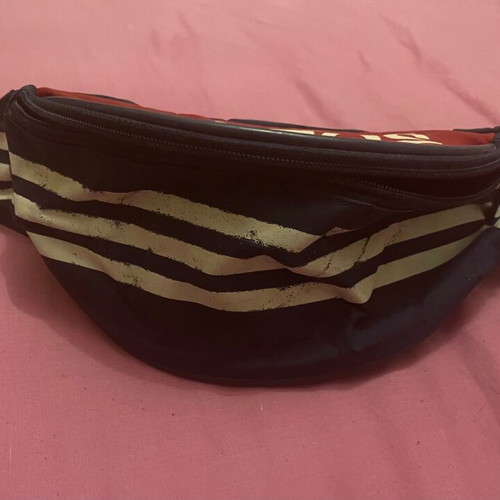 Adidas vintage waist bag like new, blue and red