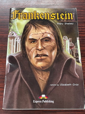 Frankenstein Mary Shelley used book, Express Publishing edition, 53 pages, English