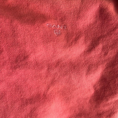 Gant bag large size, used, canvas pink/fuchsia with white/black handles