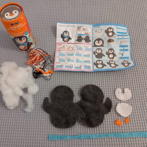Avenir Sewing My First Keychain Penguin sewing kit used