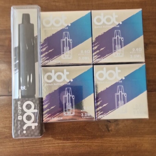 Dotmod Switch R Vape New Carbon Fiber with 8 Coils