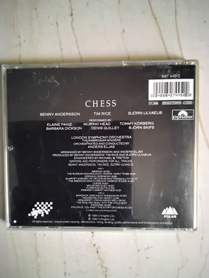 Chess double CD in excellent condition, rock