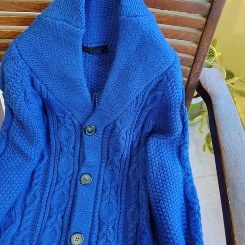 Tailor Made Knitwear blue knitted cardigan like new, size L