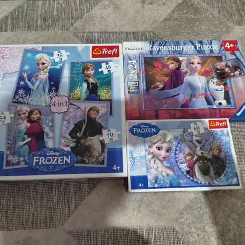 Frozen puzzles used, set of 3