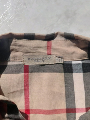 Burberry tunic small checked like new