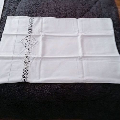 Handmade pillowcase and sewing cloth, like new, antique
