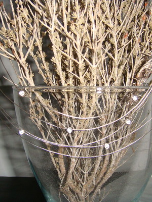 Choker vintage κολιέ σαν καινούργιο με πέντε σειρές ασημένιο σύρμα και διαφανείς πέτρες