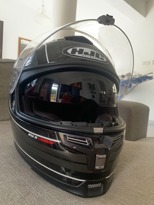 HJC RPHA 70 Carbon motorcycle helmet, size L, black/carbon