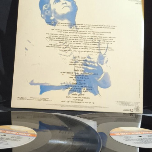 Elton John Live In Australia with Melbourne Symphony Orchestra LP like new