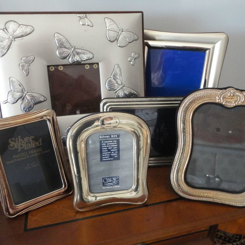 Photo frames used, silver and silver-plated