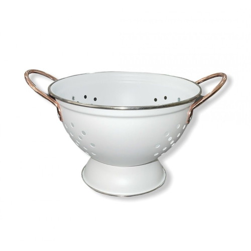 Colander 21cm with side handles white new