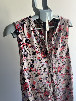 S.Oliver floral dress like new, size XL, black and multicolor