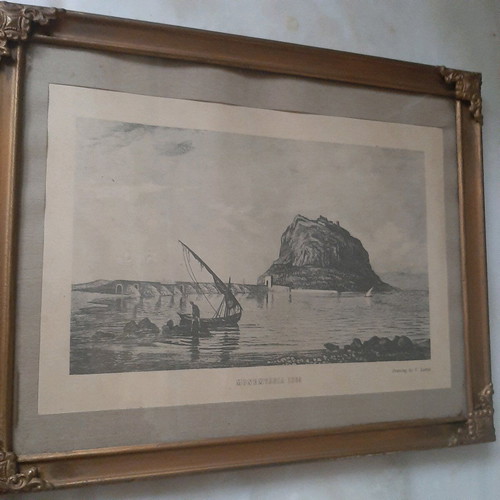 Monemvasia 1865 print by Vicenzo Lanza like new