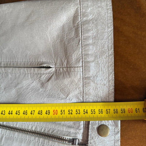 Arma branded leather jacket used, size M, ice color