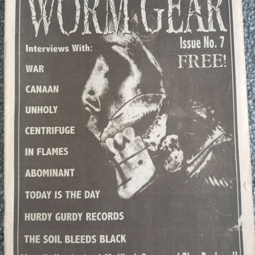 Wormgear #7 fanzine 1998 like new, metal music