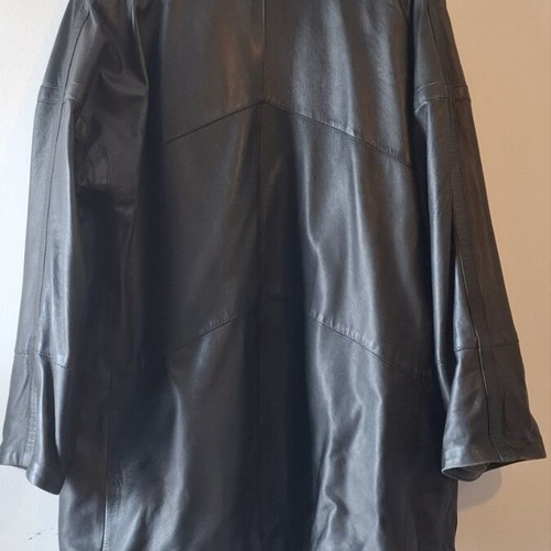 Black leather jacket, size L
