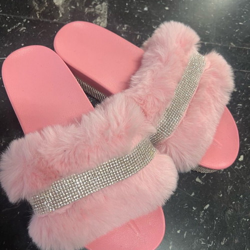 Pink slippers size 38, worn once