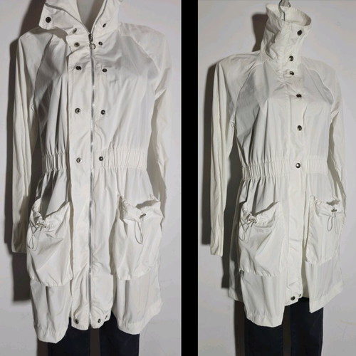 Paranoia white elegant and practical spring-summer parka like new