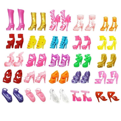 Doll shoes set of 5 pairs new