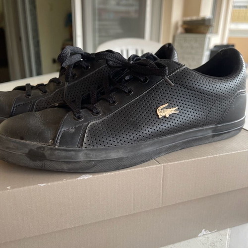 Lacoste shoes used black size 41